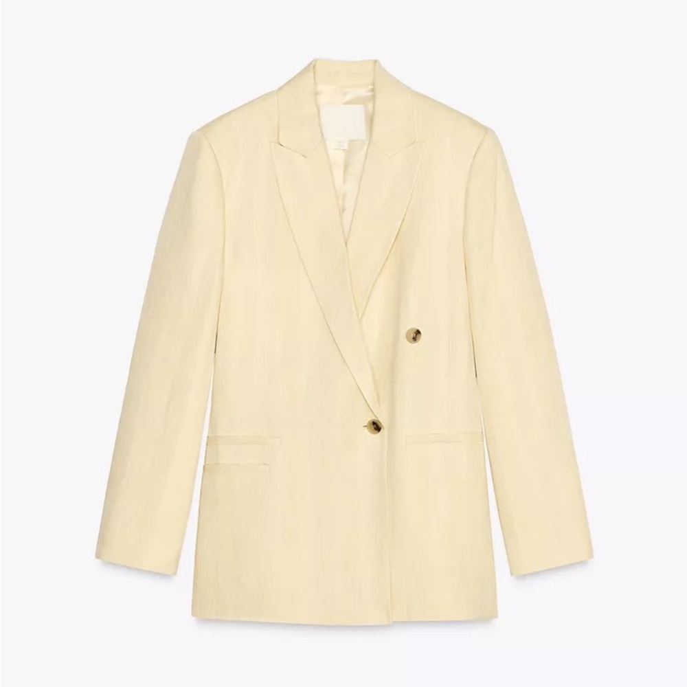 NWT ZARA MINIMAL LINEN BLAZER‎